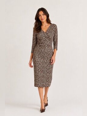 Weekend Max Mara Saggio Animal-Print Dress Small